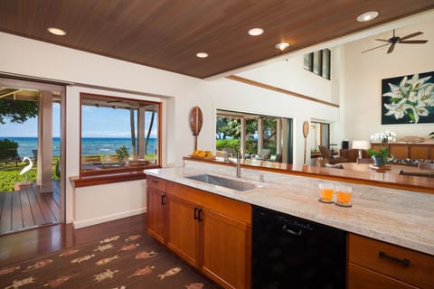 Kitchen. Marble Countertops, great views, Wolf Range, Double ovens.