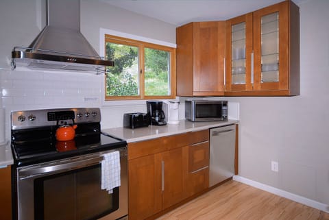Fully stocked kitchen