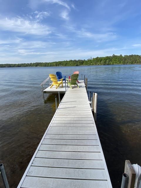 SUMMER fun in a cozy log lake home on the Whitefish Chain under the ...