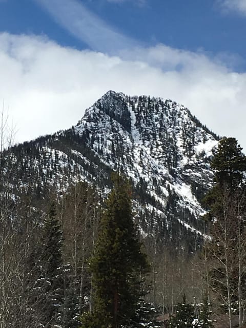 mountain view from master bedroom window