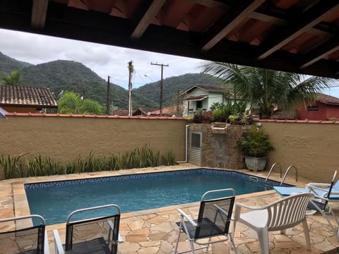 Indoor pool, sun loungers