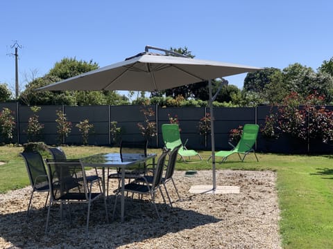 Your own private garden to eat and relax in.