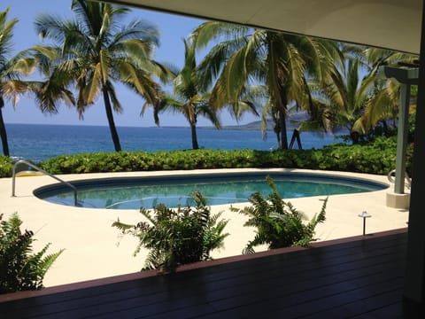 View from outdoor day bed