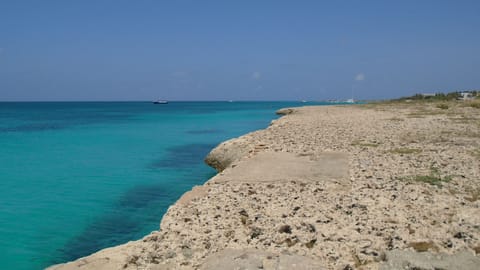 Beach nearby, sun loungers, beach towels