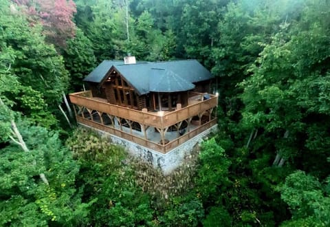 Bird's view of the house - Lot of privacy
surrounded by beautiful nature/view