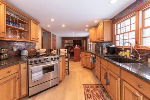 Kitchen has everything you will need, but food and drinks