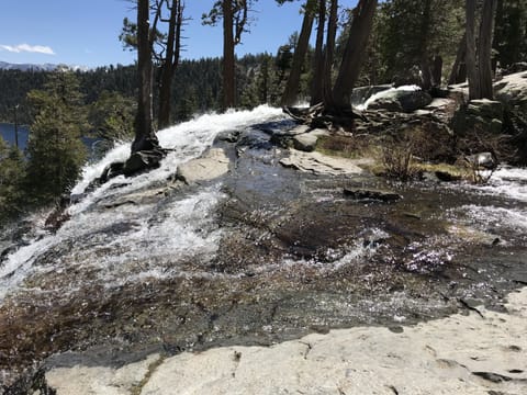 Emerald Bay waterfall