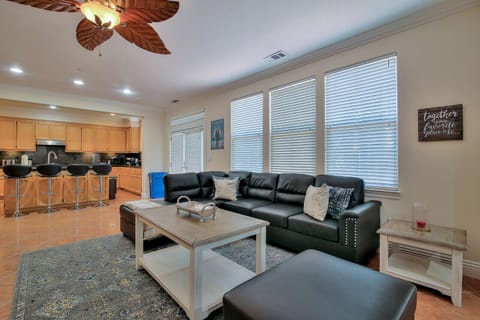 Open floor plan kitchen/family room