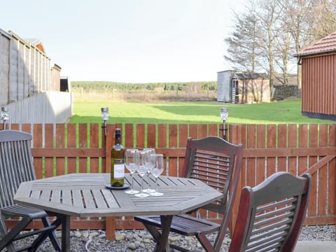 Patio with outdoor furniture | Shedend, Nether Dallachy, near Spey Bay