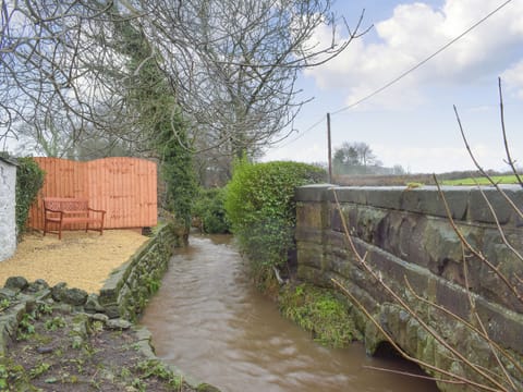 Sitting out area next to stream | Brookside Cottage, Forton, near Garstang