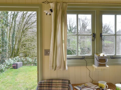 Views out to the enclosed garden | Farmer Oak’s Hut, Dippertown, near Tavistock