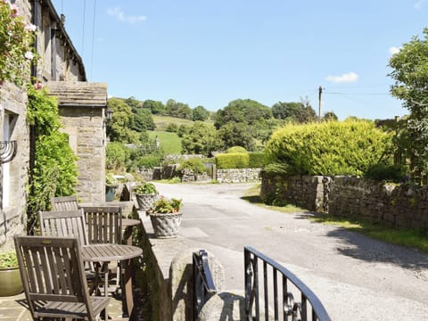Outdoor furniture on front patio | Swallows Nest, Hebden, near Grassington