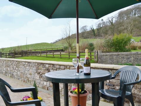 Patio | Maes Y Prior Holiday Barns - The Smithy, Carmarthen