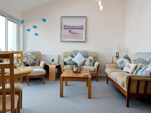 Stylishly furnished living area | Seascape, Inverboyndie, near Banff