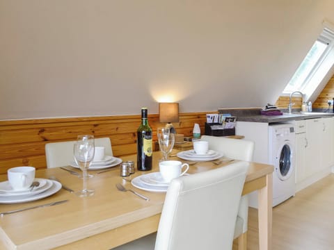 Dining area adjacent to the kitchen | Glenlivet View, Glenlivet, near Dufftown