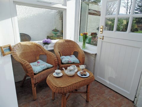 Patio next to kitchen | Gracedieu, Killin
