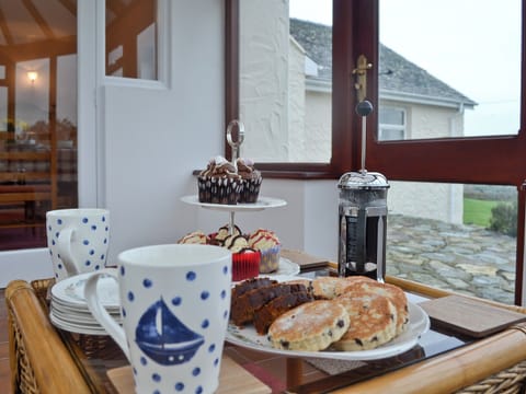 Tea in the conservatory | Bwthyn Pereos, Cemlyn near Amlwch