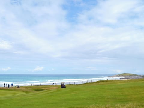 The golden sands of Fistral Beach