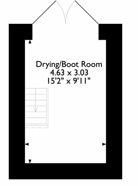 Floor plan of garage | Acorn Lodge Cottage, Keswick