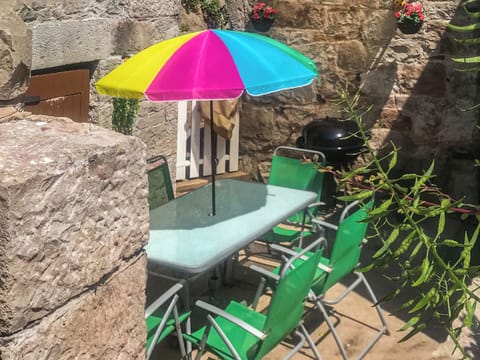 Sitting-out-area | Bryn Euryn Cottage, Rhos-on-Sea, near Colwyn Bay