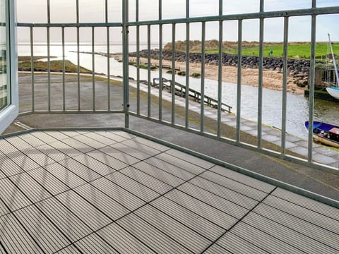 Balcony with sea views | Cockleshell Cottage, Haverigg, near Millom