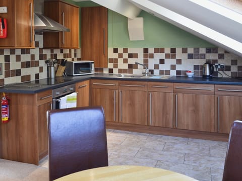 Open plan living/dining room/kitchen | The Landings - Apartment 9, Filey