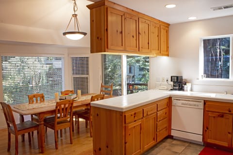 Kitchen and dining area