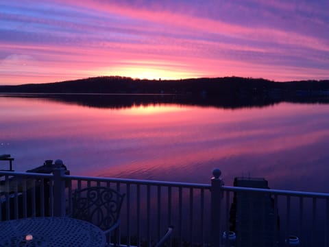 Sunrise over Davis Cove highlights one of the best locations on Lake Hopatcong