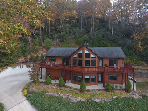 Front elevation of house, Note concrete driveway and access to garage