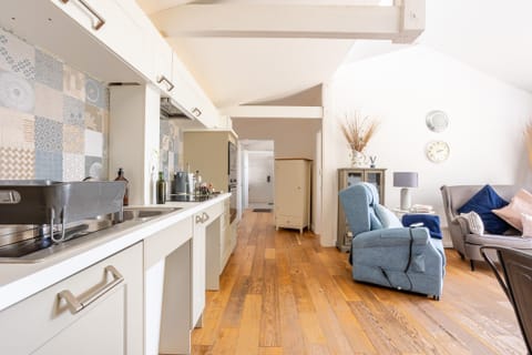 Owain's Lake View - View down to Bedroom - Llanfaelog