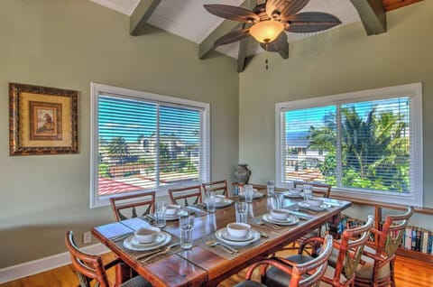 Upstairs dining for 8, in addition to lanai dining for 8