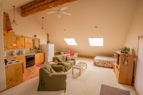 Guest house Interior with Full Sized Kitchen and King and Queen Bed