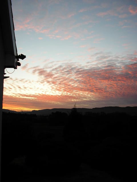 Sunset at Craigievern, looking towards the Campsie Hills