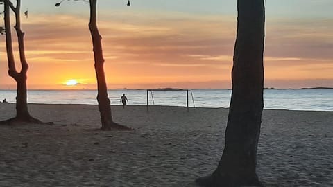 On the beach