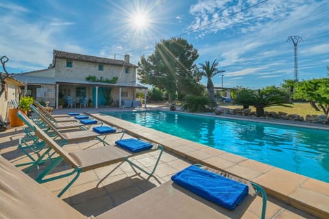 Terrace and pool