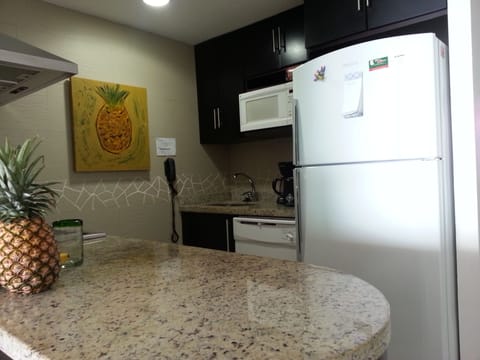 Fully stocked renovated kitchen