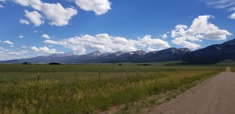 Driving to our house in Wet Mountain Valley