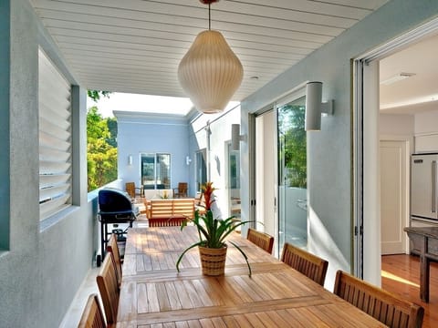 Outdoor area off kitchen