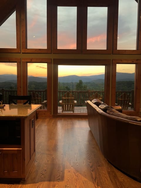 Sunset view of Appalachian Mountains