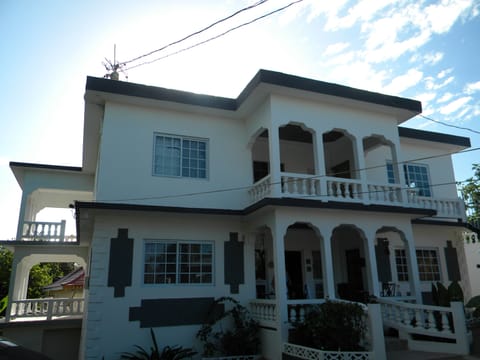 Front view of the gorgeous 4 - 8 bedroom villa with multiple private balconies.