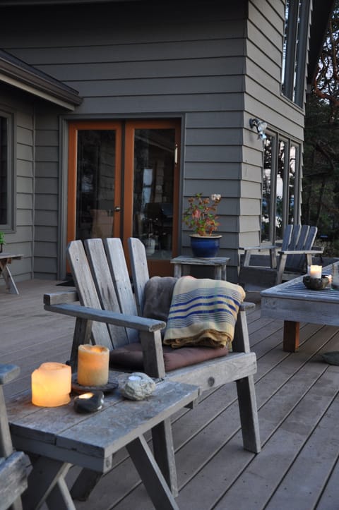 Perfect sunset vantage point overlooking the water