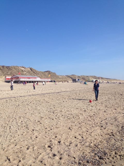 Beach nearby, sun loungers