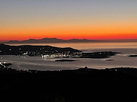 View of Antiparos at sunset