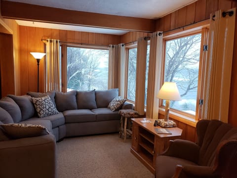 Living Room with Full View of Lake Superior