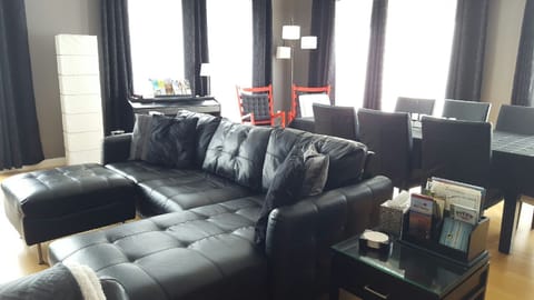 The GreatRoom Offers a Large  Sectional,Seperate Chaise, a Piano & Dining for 8!