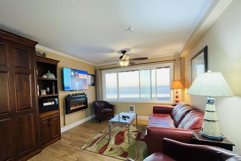 Living area | TV, fireplace, DVD player, stereo