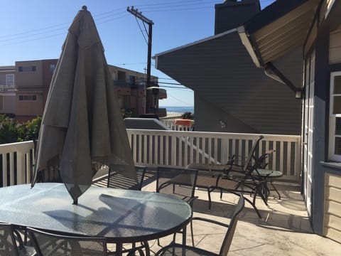 Deck area looking toward beach area.