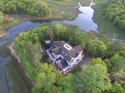 Aerial view of house
