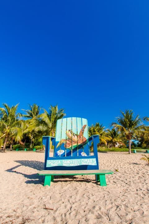 On the beach, beach towels