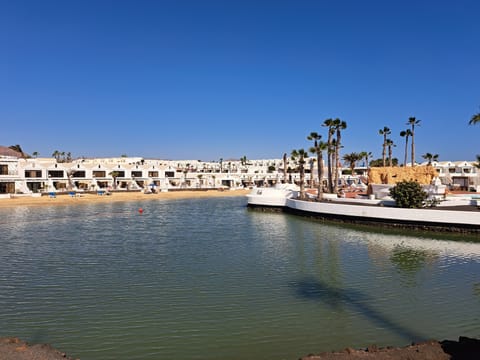 Beach nearby, sun loungers